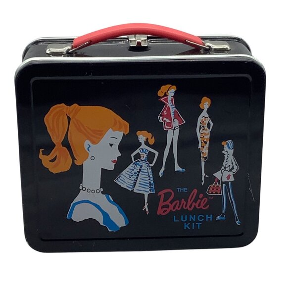 Vintage Barbie Lunch Kit Hallmark 1998 Metal School Days Collectible Black Red - Picture 1 of 7